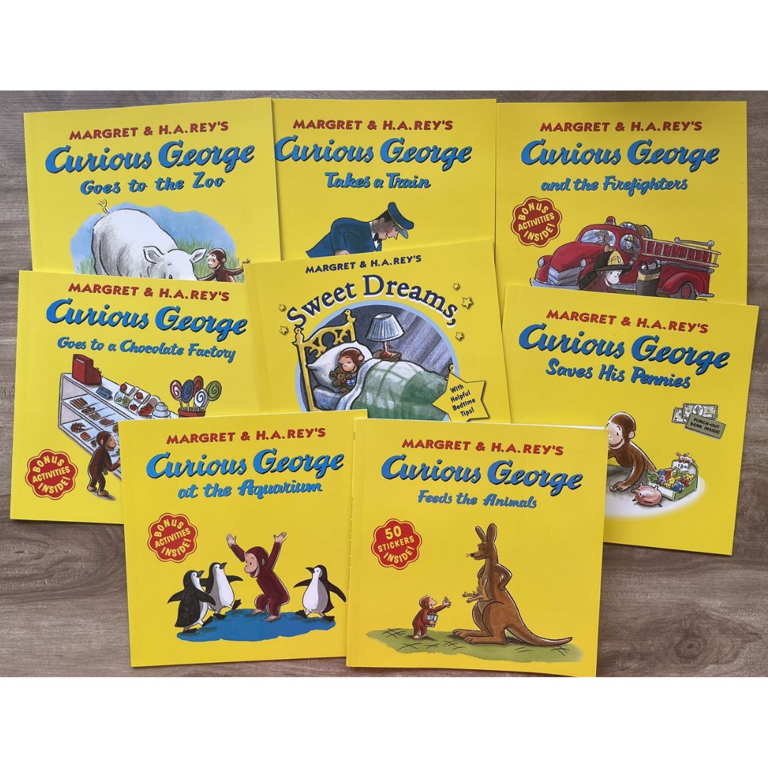 The New Adventures of Curious George (16 books) brand new - BOX with TEARS & DENTS, Books NO damage