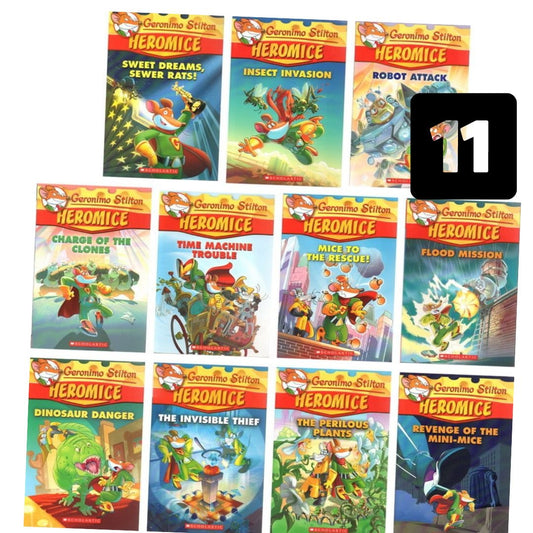 Geronimo Heromice / Hero Mice set (11 books) no box - brand new softcover
