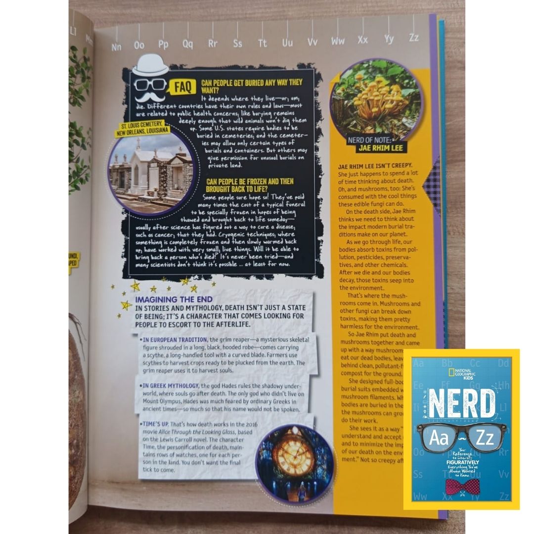 NATGEO National Geographic Kids NERD A to Z (USED book, hardcover, with slight dents on book cover)