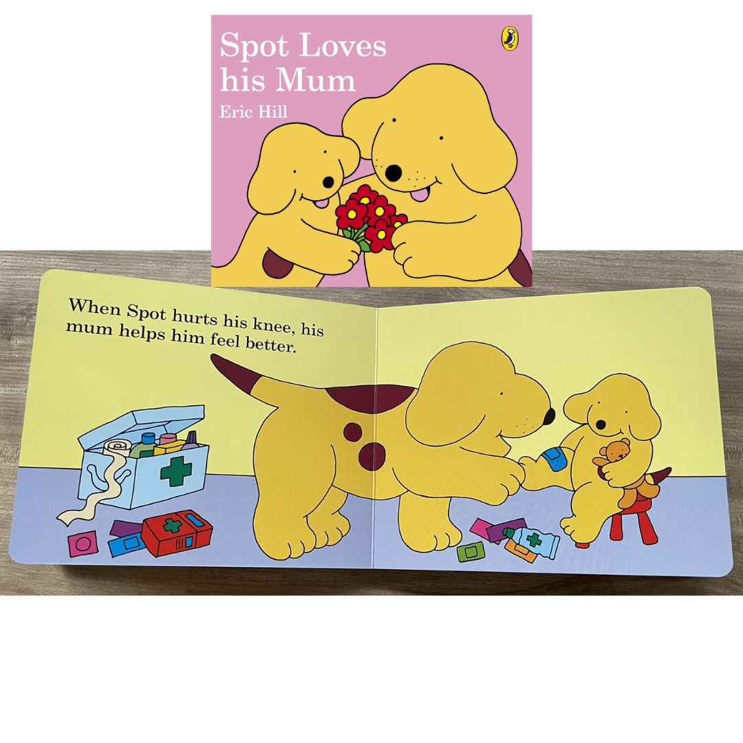 Where's Spot / Spot Loves His Mom / Spot Says Please and other stories BOARD BOOKS (SINGLES) brand new, with SLIGHT DENTS on book cover