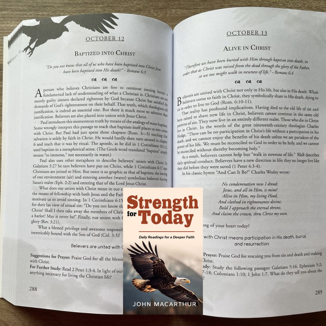 Strength for Today: Daily Readings for a Deeper Faith (by John MacArthur) brand new Softcover