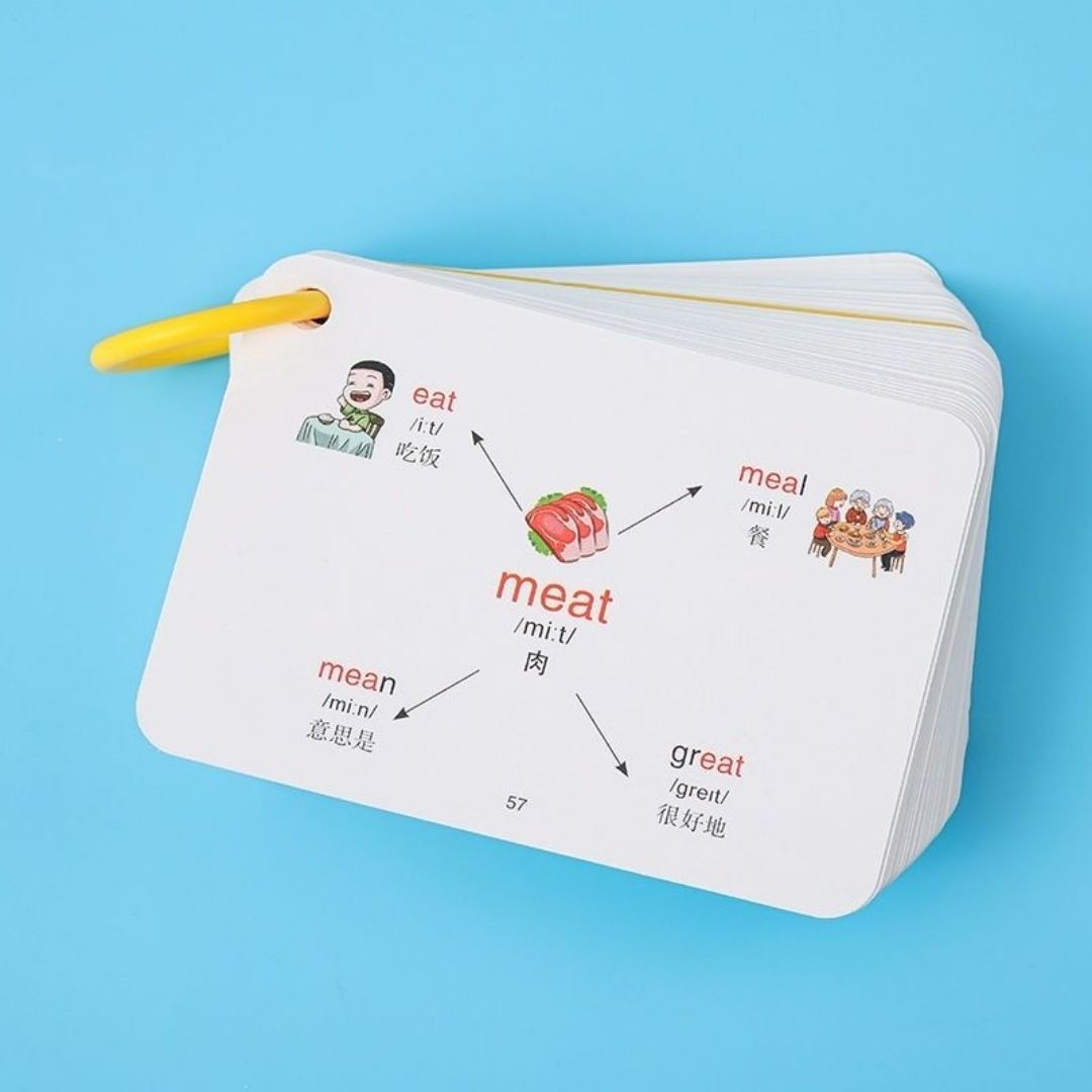 The Mind Mapping Method for Learning 600 Elementary School Level Bilingual English-Simplified Chinese Words Flashcards (brand new)