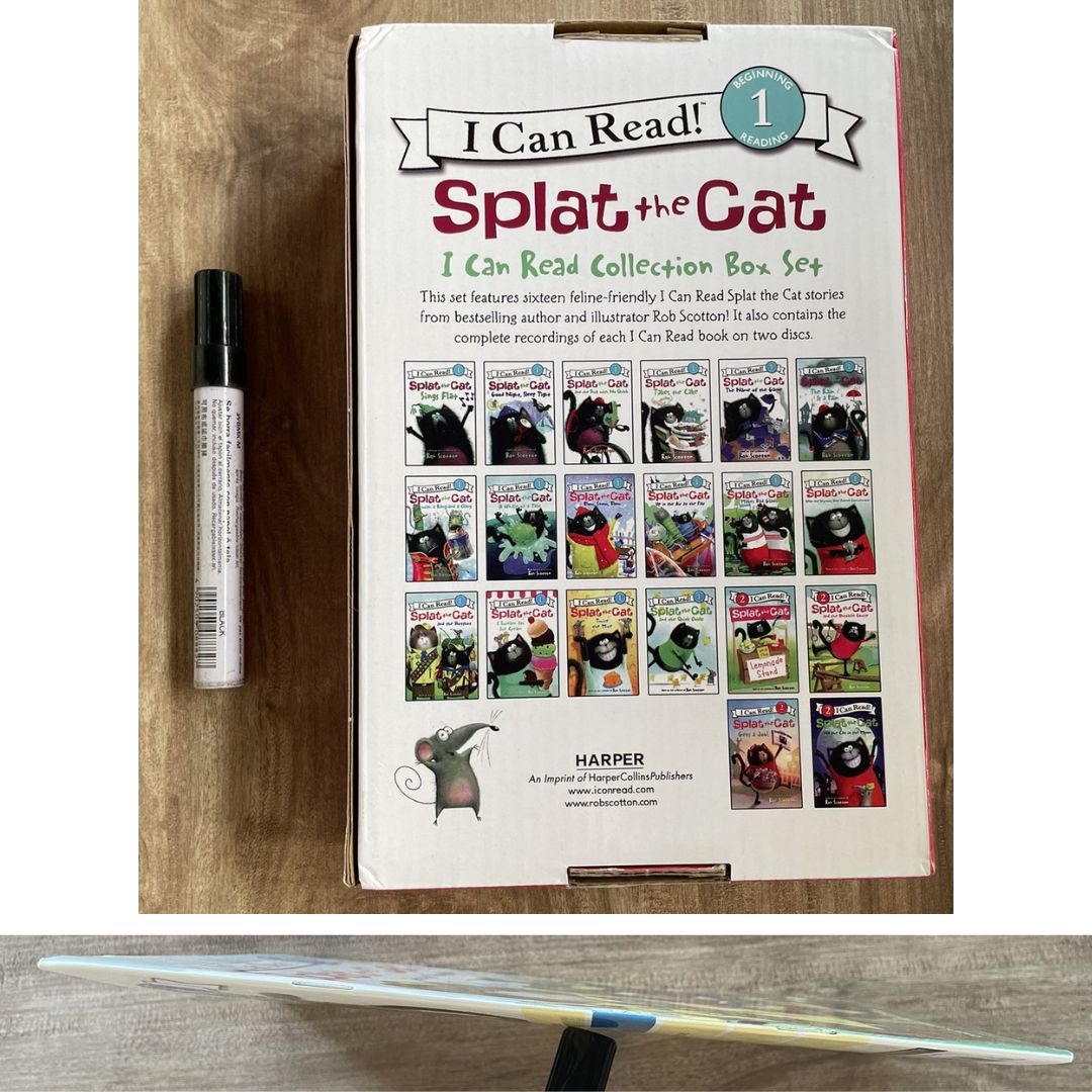 Splat The Cat I CAN READ Collection Box Set (no cd) 20 books, brand new softcover - BOX with DENTS