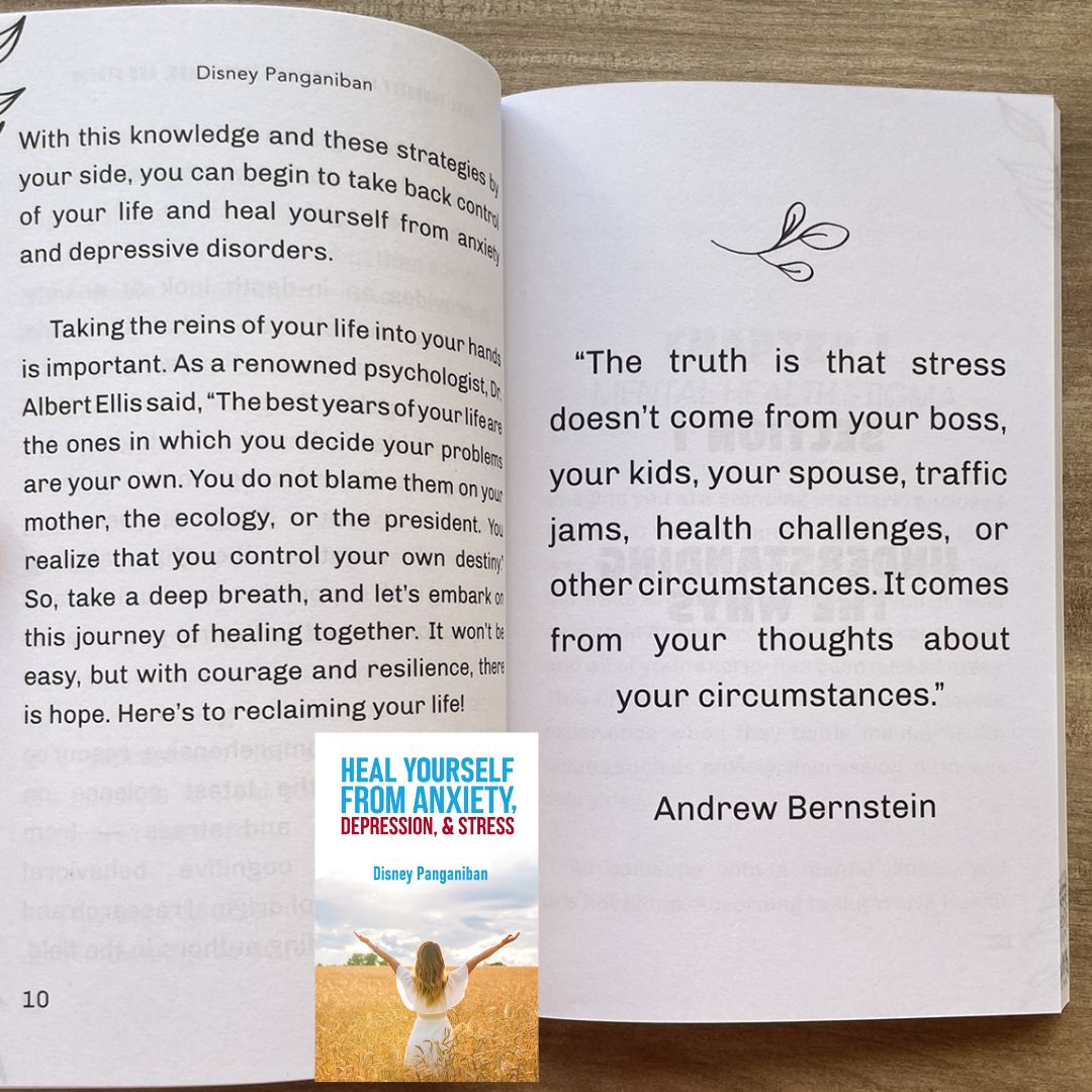 Heal Yourself From Anxiety, Depression and Stress (by Disney Panganiban) brand new softcover, devotional