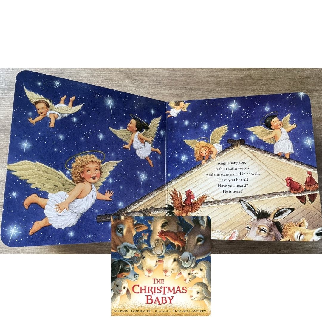 The Christmas Baby (brand new Board Book) with SLIGHT DENTS on book cover