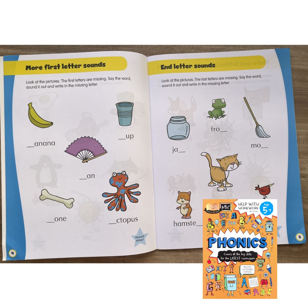 Help with Homework for Age 5+ (PHONICS) brand new softcover
