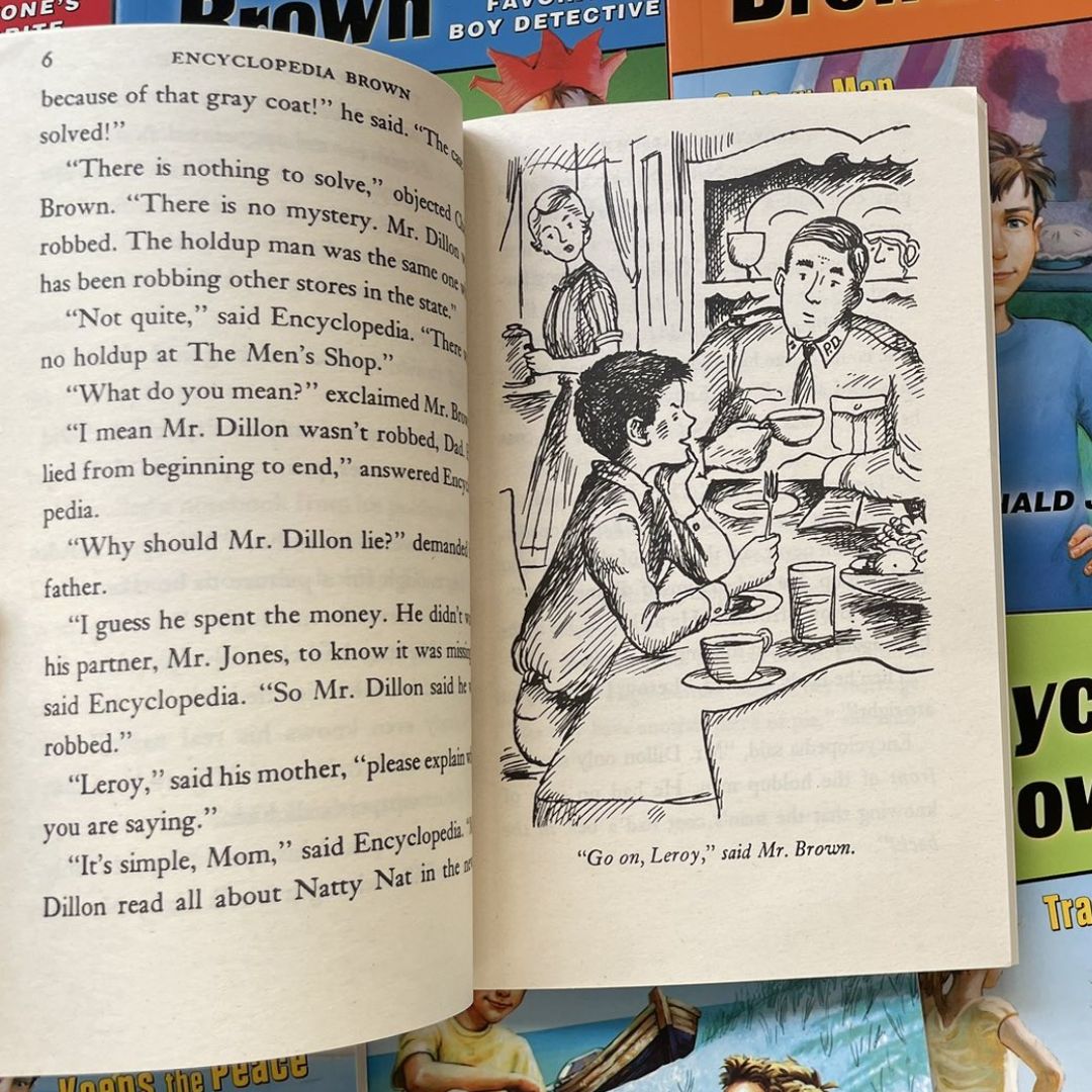 Encyclopedia Brown series, The Boy Detective (15 books) brand new paperbacks, no box