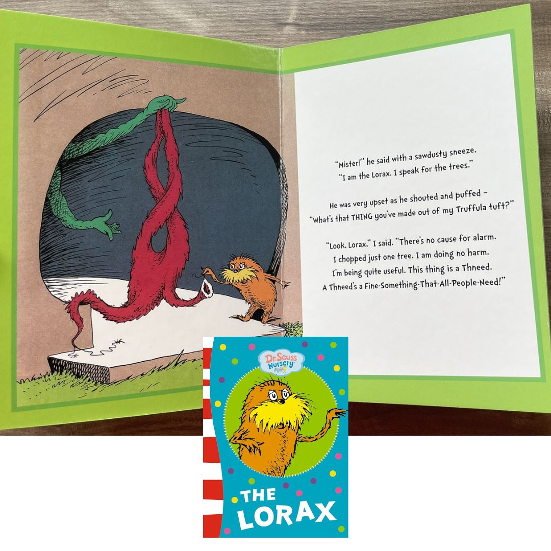 The Lorax (Dr Seuss Nursery) (board book) with SOME DENTS and SLIGHT TEARS on book cover