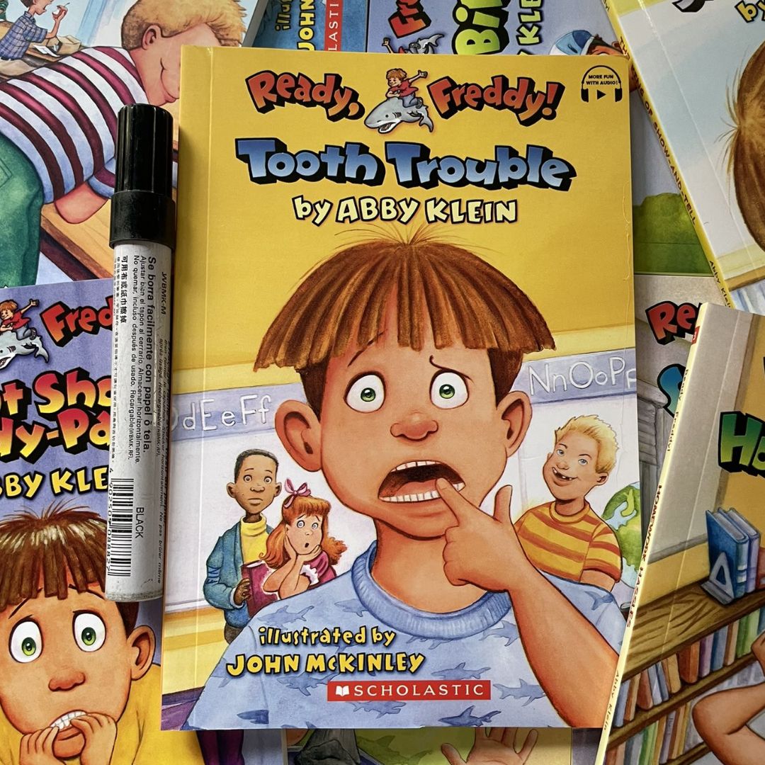 READY, FREDDY Scholastic Chapter Books (10 books) box set, brand new softcover - BOX with SLIGHT DENTS
