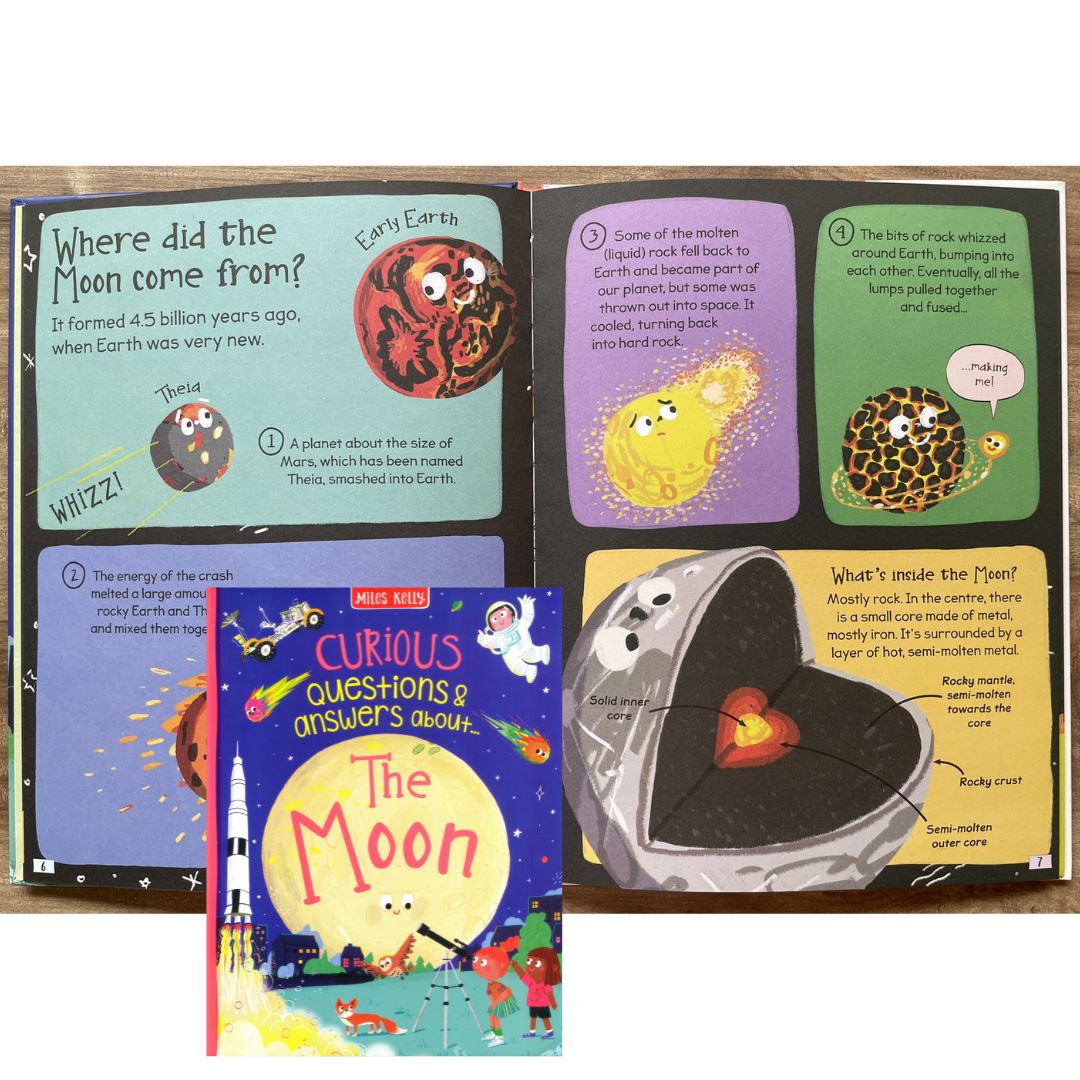 Curious Questions & Answers about THE MOON (Miles Kelly) hardcover