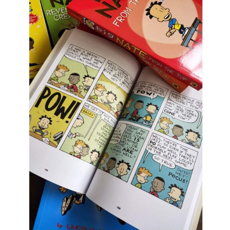 BIG NATE (COMICS - 12 books) brand new softcover, no box WITH poster