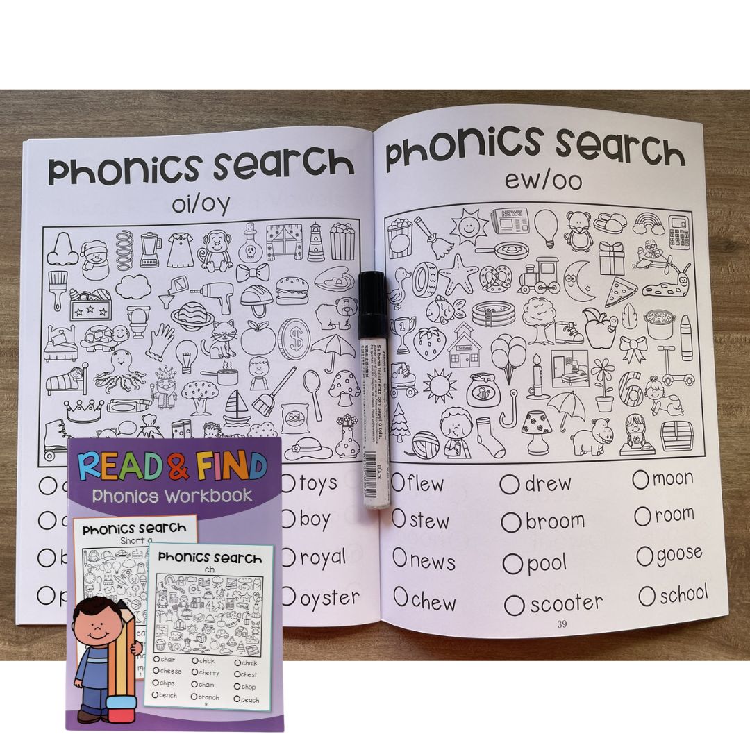 Read and Find Phonics Workbook (Phonics Search) brand new softcover