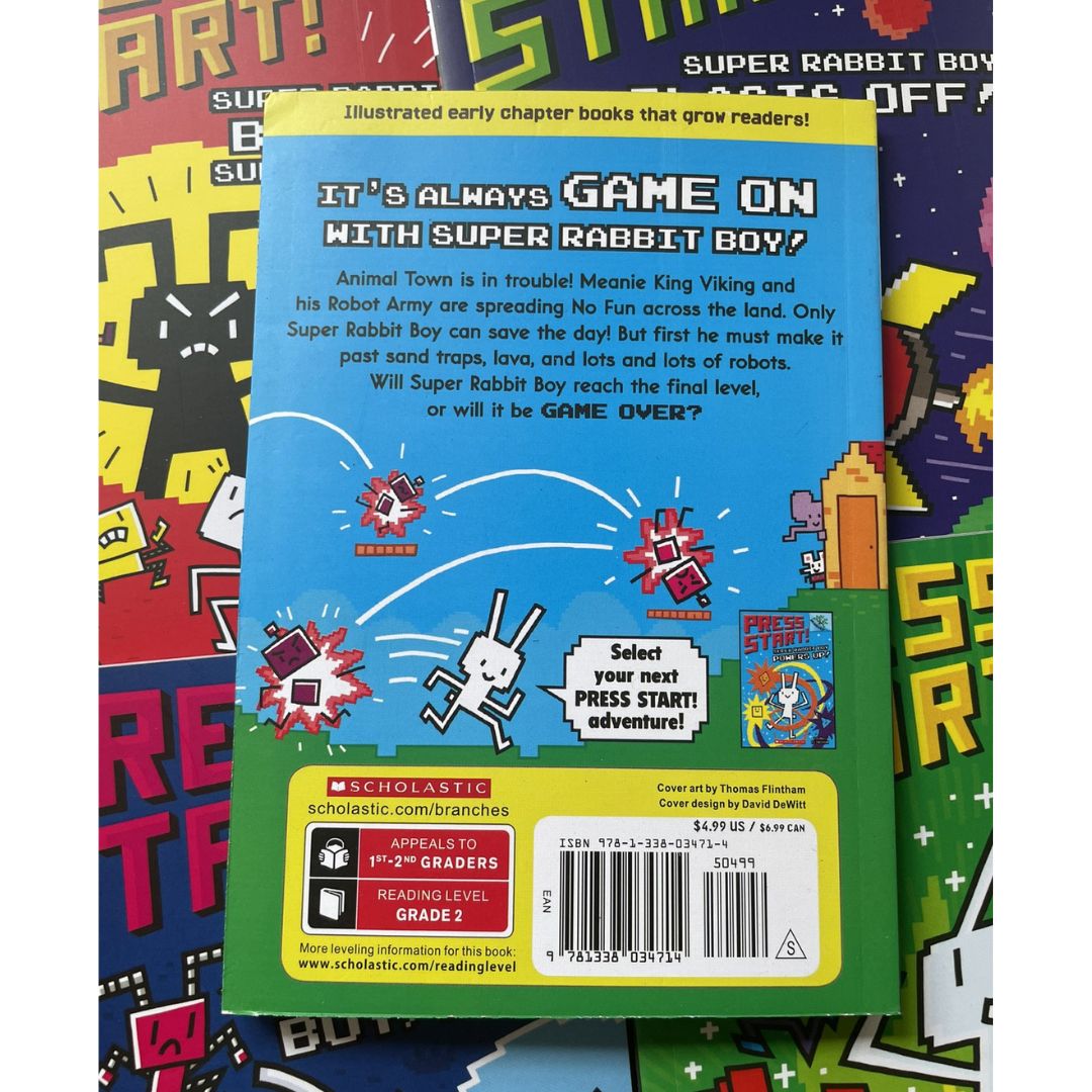 Press Start! Complete 15 Books Series Set (Books 1-15) brand new softcover, no box, w/SLIGHT FOLDS