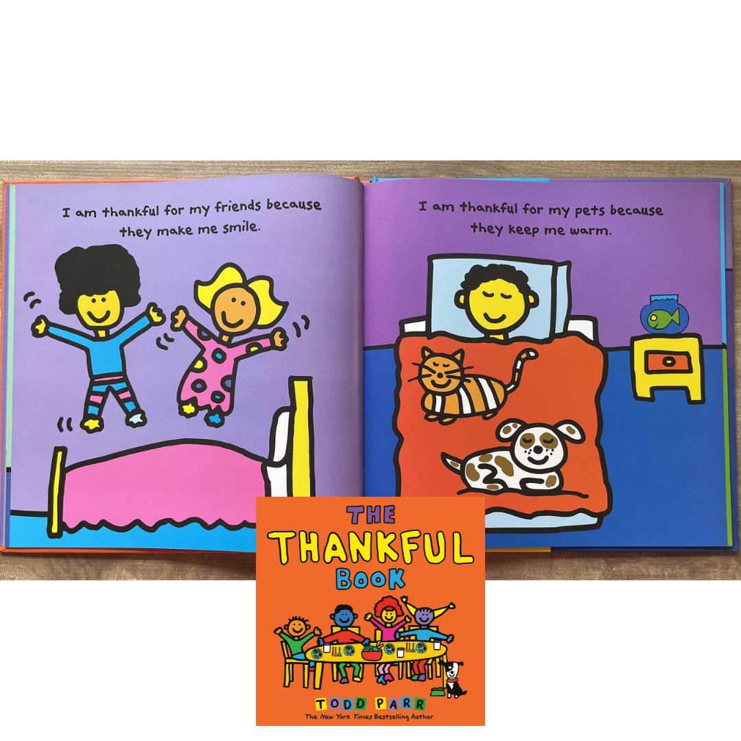 The Thankful Book (Hardcover) by Todd Parr - with slight dents on book cover