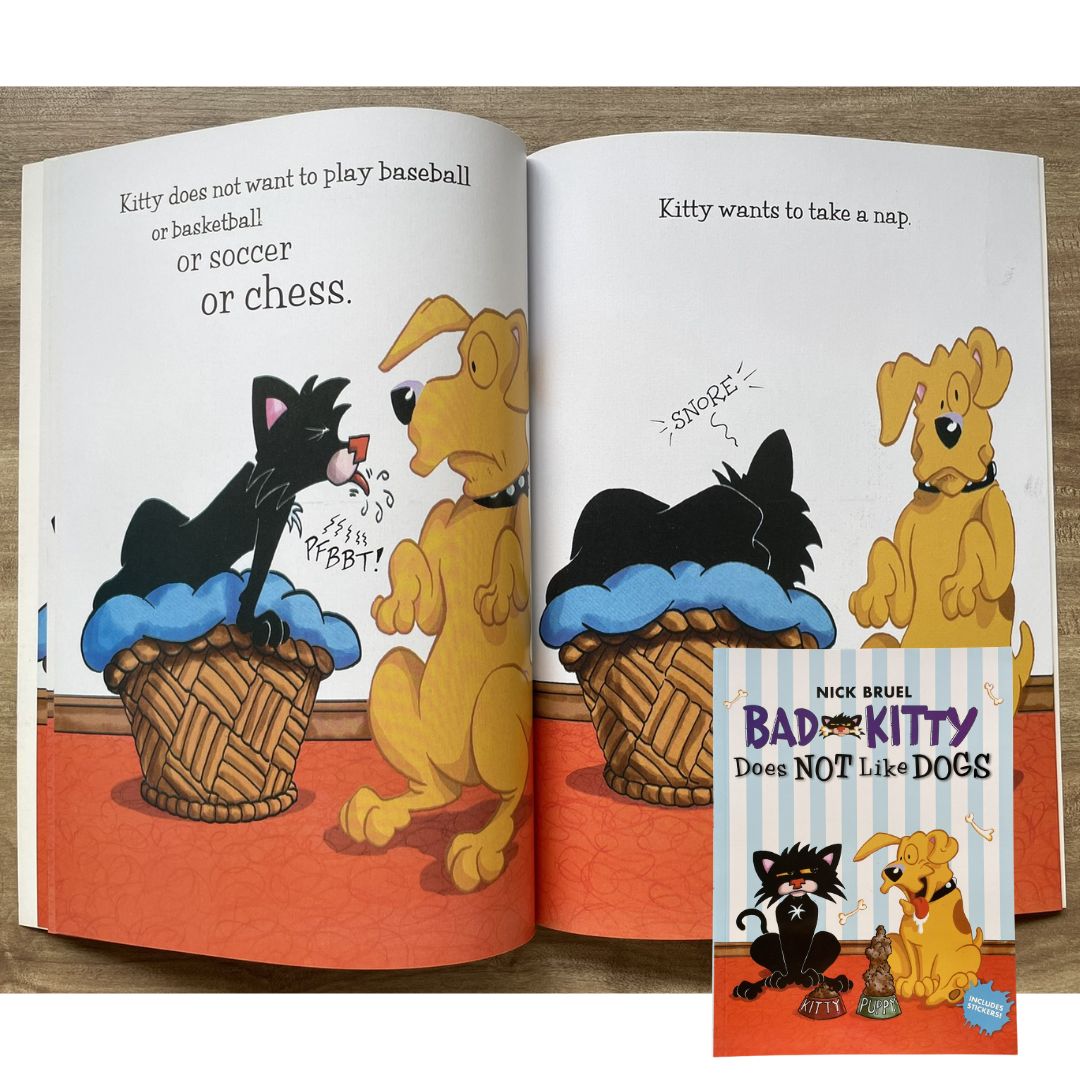 Bad Kitty Does Not Like Dogs (softcover)