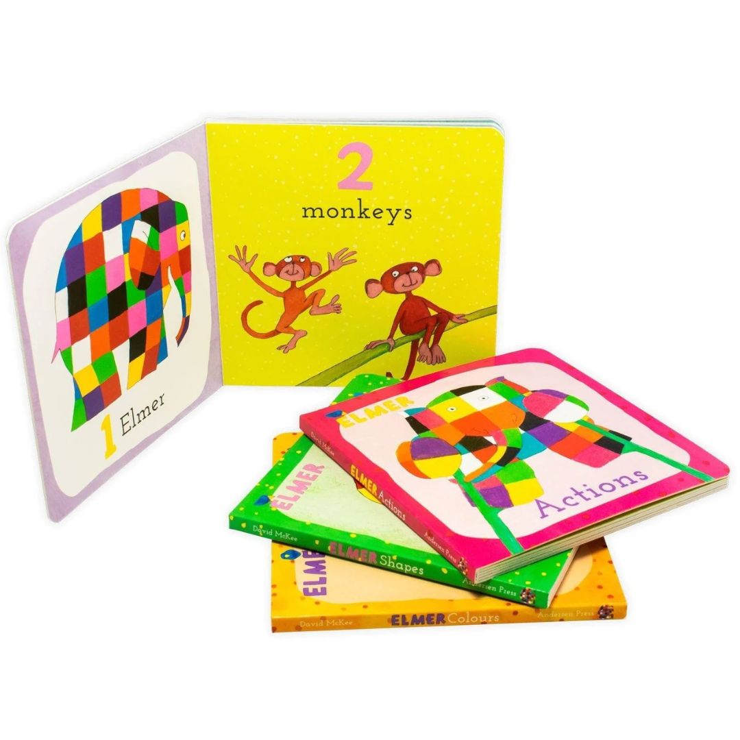 Elmer’s Little Library (mini board books)