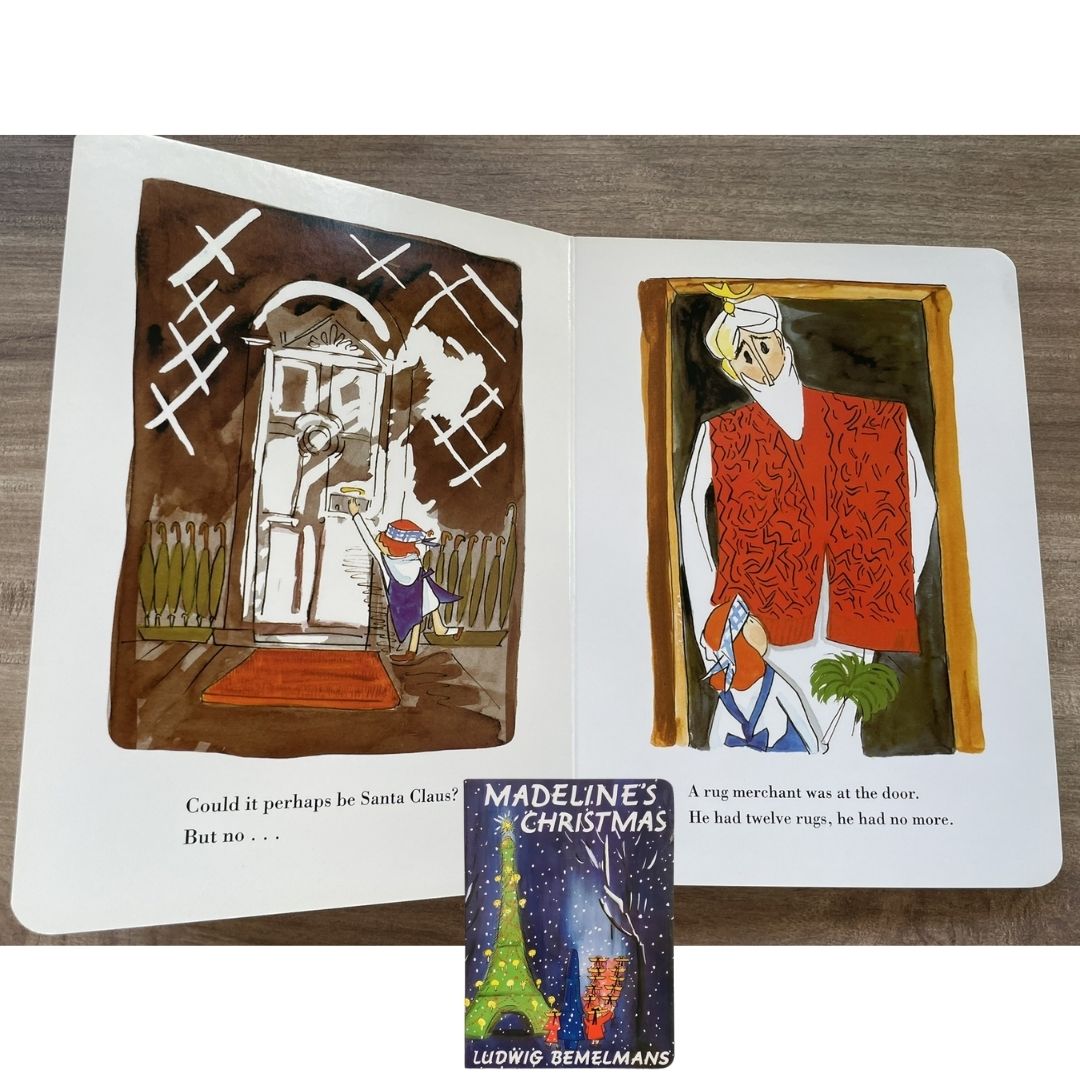 Madeline's Christmas (brand new Board book, with SLIGHT DENTS and DIRT on book cover)