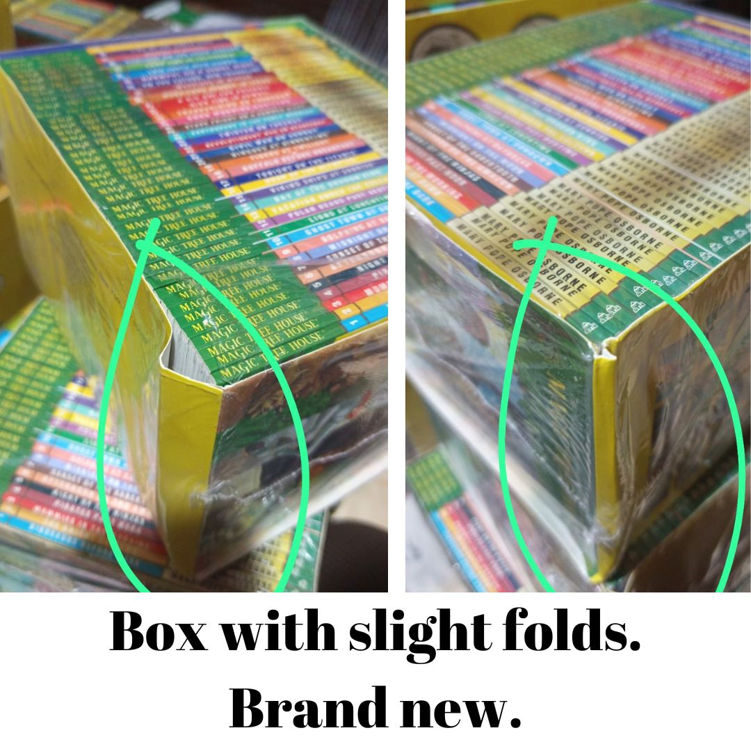Magic Tree House: A Library Of Books 40 BOOKS Box Set (39 chapter books + 1 workbook) BOX with SLIGHT TEAR and DENTS