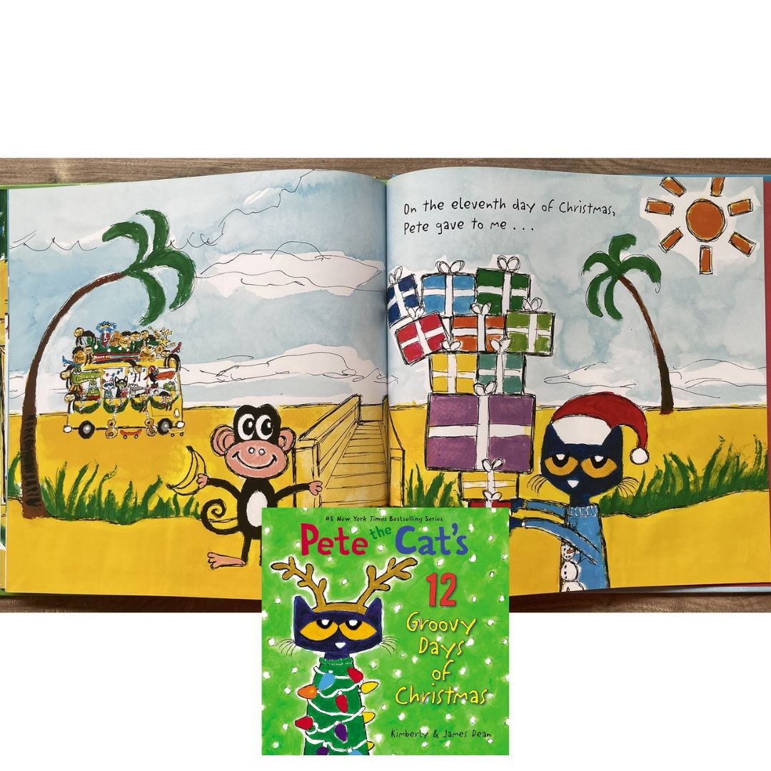 Pete the Cat's 12 Groovy Days of Christmas (hardcover)