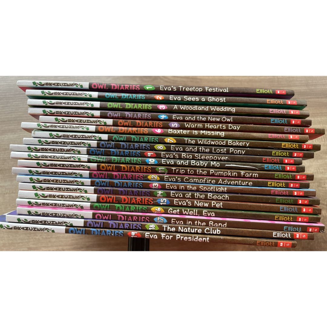 Owl Diaries #1-19 Collection (Pack of 19 books, brand new softcover, no box)