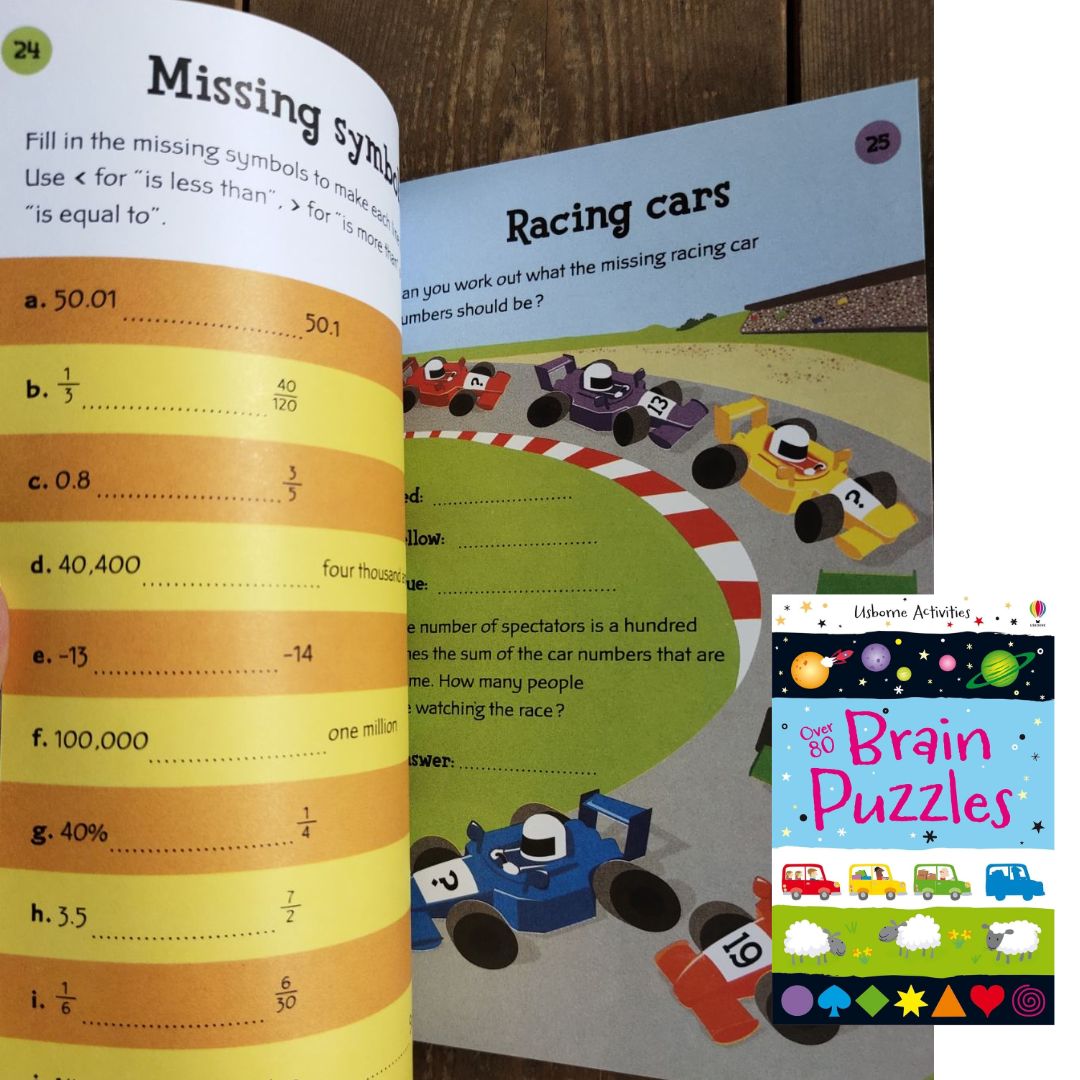 Usborne Activities Over 80 Brain Puzzles (activity book)