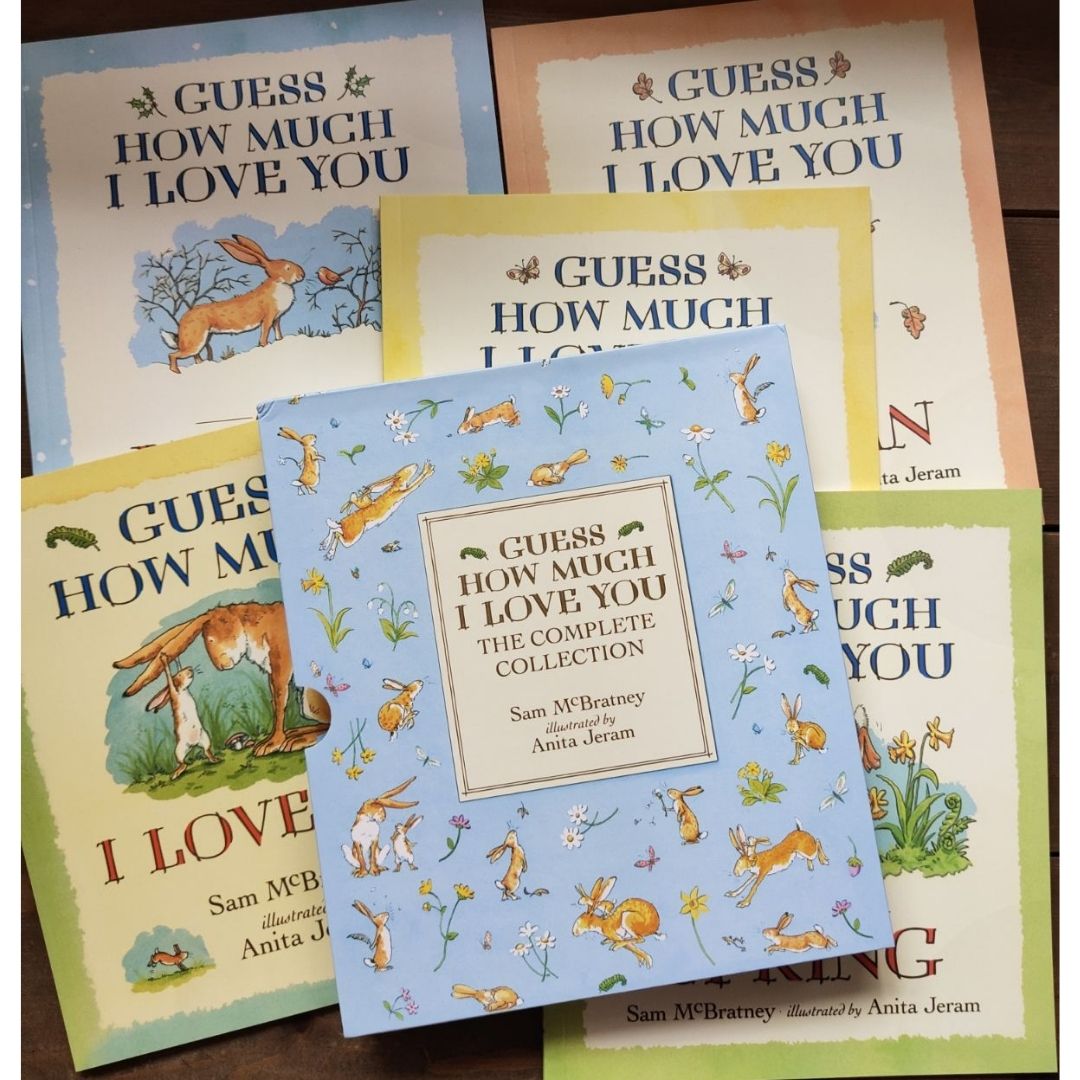 Guess How Much I Love You Complete Collection Box Set by Sam McBratney illustrated by Anita Jeram (5 books) brand new softcover