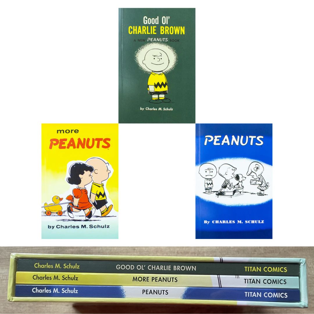 The CLASSIC PEANUTS / SNOOPY / PEANUTS GRAPHIC NOVEL Collection (3 Book) Slipcase Box Set By Charles M. Schulz (brand new softcovers)