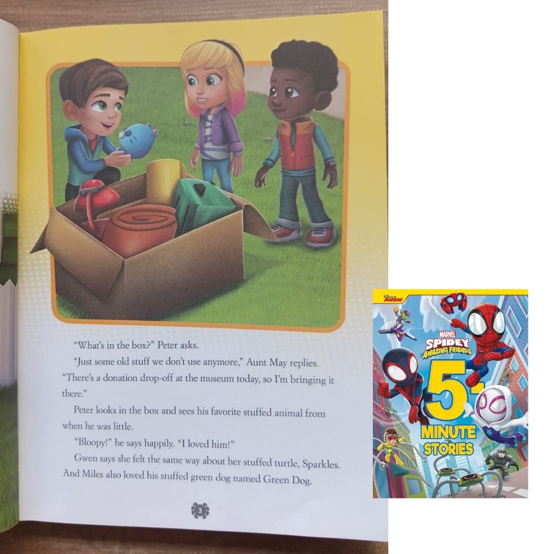 Spider-Man Spidey Amazing Friends 5-Minute Stories (USED book, padded hardcover, with slight tears and dents)