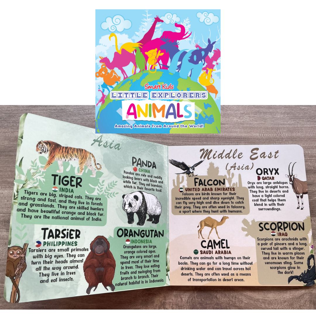 Smart Kids Little Explorers ANIMALS / FOOD / LANDMARKS / VEHICLES (Board Book / SINGLES)
