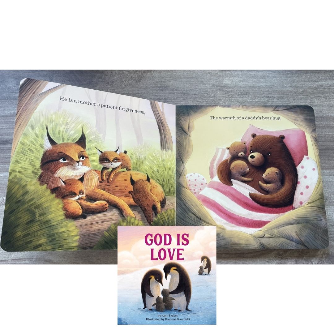 God Is Love by Amy Parker (brand new Board book) with SLIGHT DENTS on book cover
