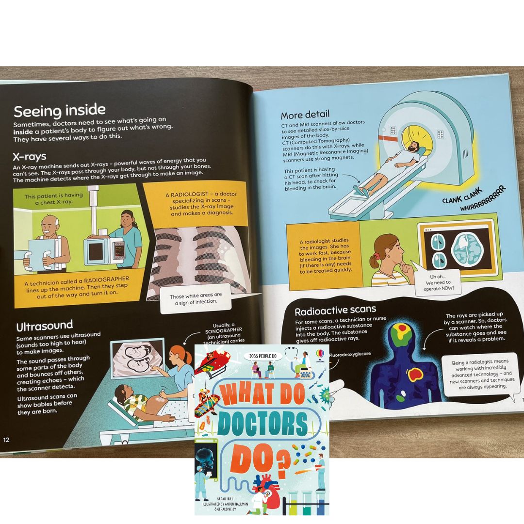 Usborne Jobs People Do: What Do Doctors Do? (brand new hardcover, w/ SLIGHT DENTS on book cover)