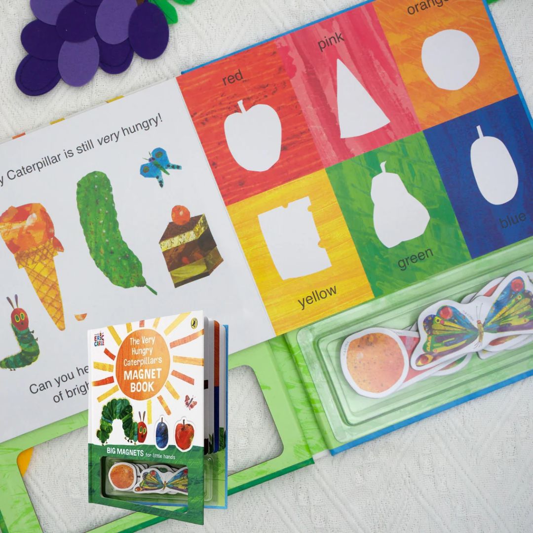 Eric Carle The Very Hungry Caterpillar's Magnet Book (brand new Hardcover) - with SLIGHT DENTS on book cover