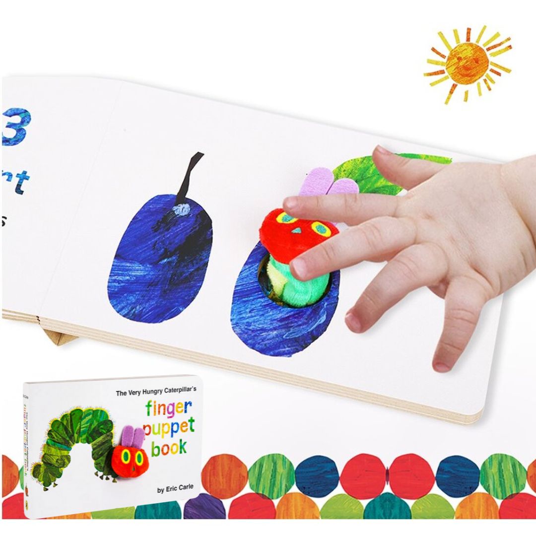 The Very Hungry Caterpillar's Finger Puppet Book by Eric Carle (brand new Counting board book)