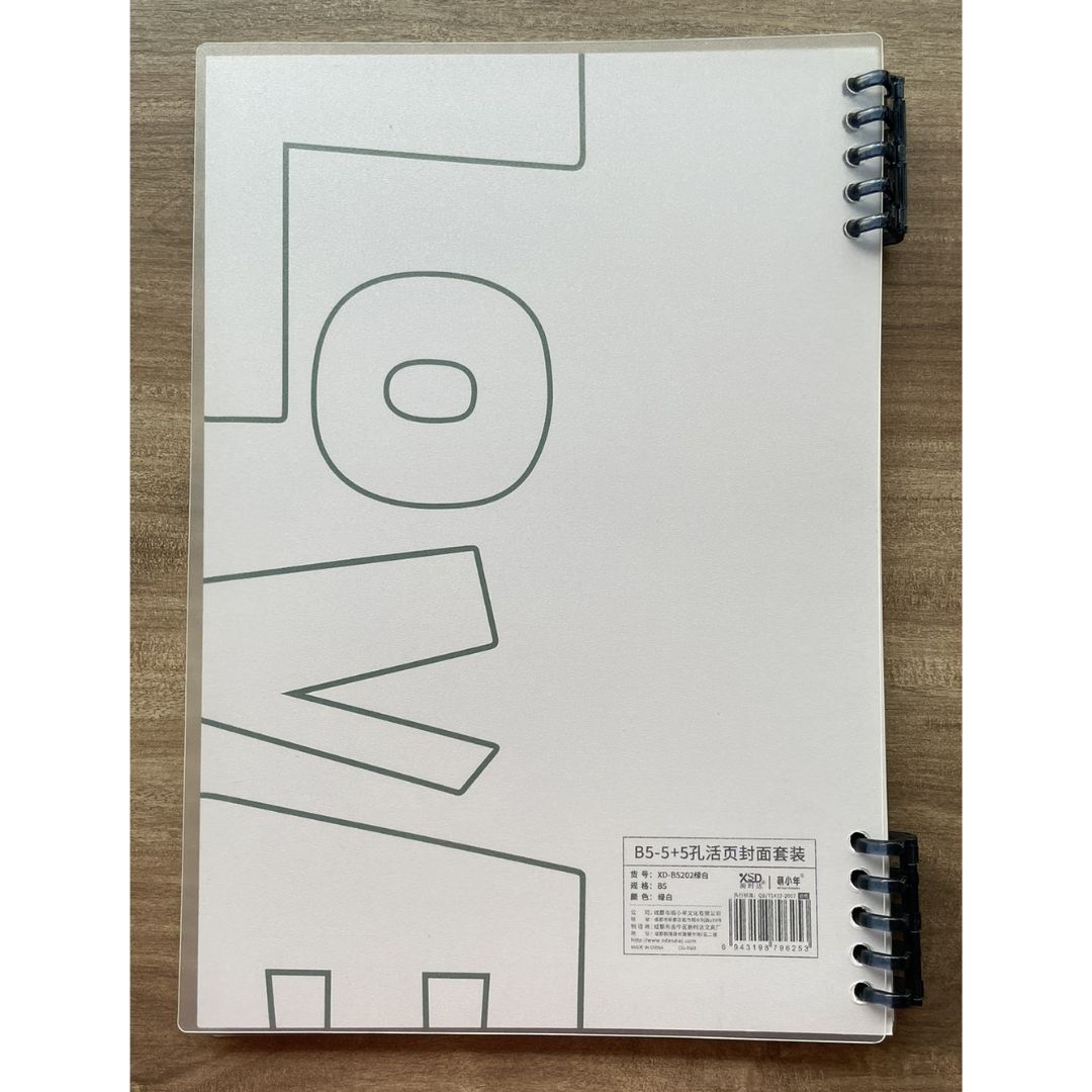 Lined Spiral Notebook (SINGLES / sold per piece) Love and Peace / Follow Your Dream cover designs