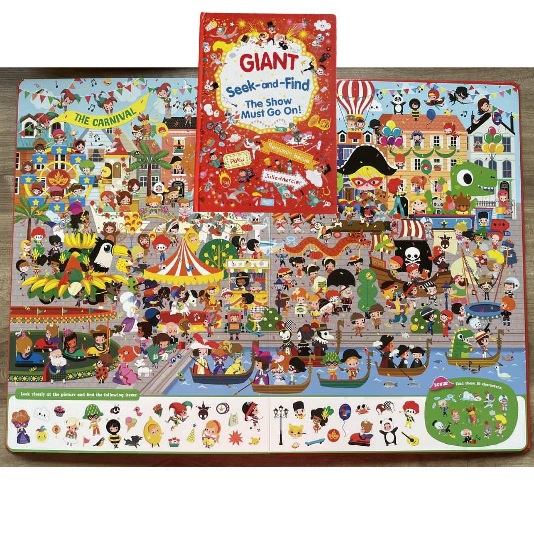 Giant Seek-and-Find (Crazy City / Th) Show Must Go On) (With SLIGHT DENTS on the book cover)