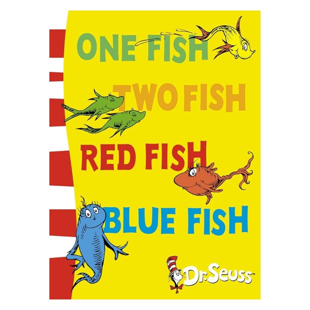 Dr Seuss paperbacks (PLS CHOOSE A TITLE) Oh the Places You'll Go / Fox in Socks / Green Eggs and Ham / Oh the Thinks You Can Think / One Fish Two Fish / Scrambled Eggs Super / Sleep Book / Ten Apples Up On Top / The Alphabet Book / Wacky Wednesday