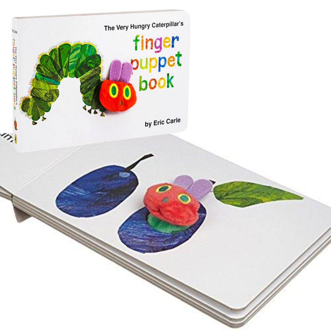 The Very Hungry Caterpillar's Finger Puppet Book by Eric Carle (brand new Counting board book)