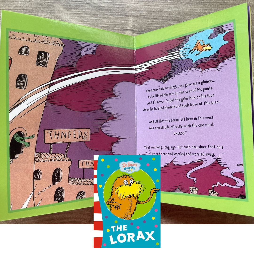 The Lorax (Dr Seuss Nursery) (board book) with SOME DENTS and SLIGHT TEARS on book cover