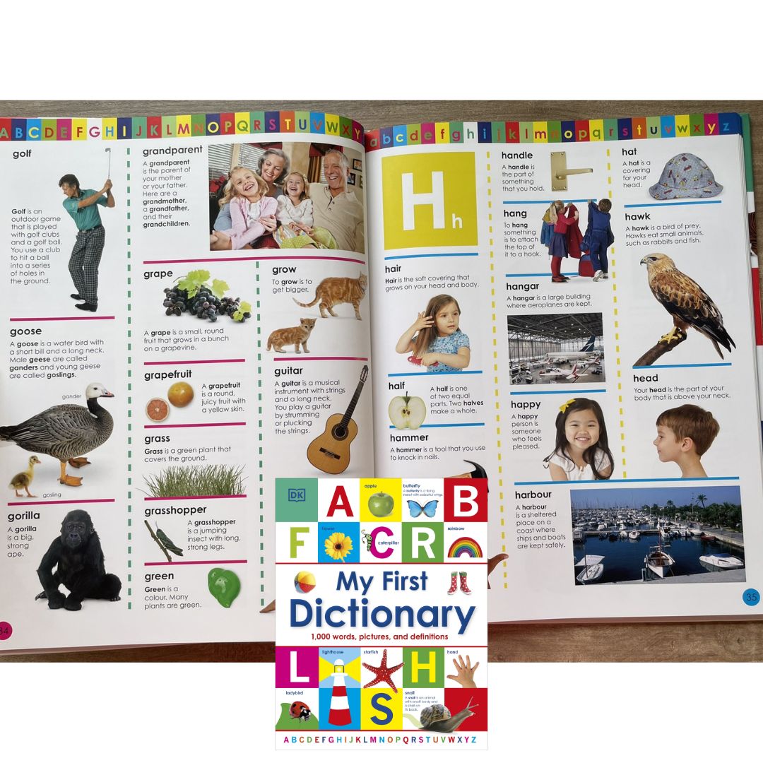DK My First Dictionary: 1000 Words, Pictures and Definitions (brand new Hardcover) - with SLIGHT DENTS on book cover