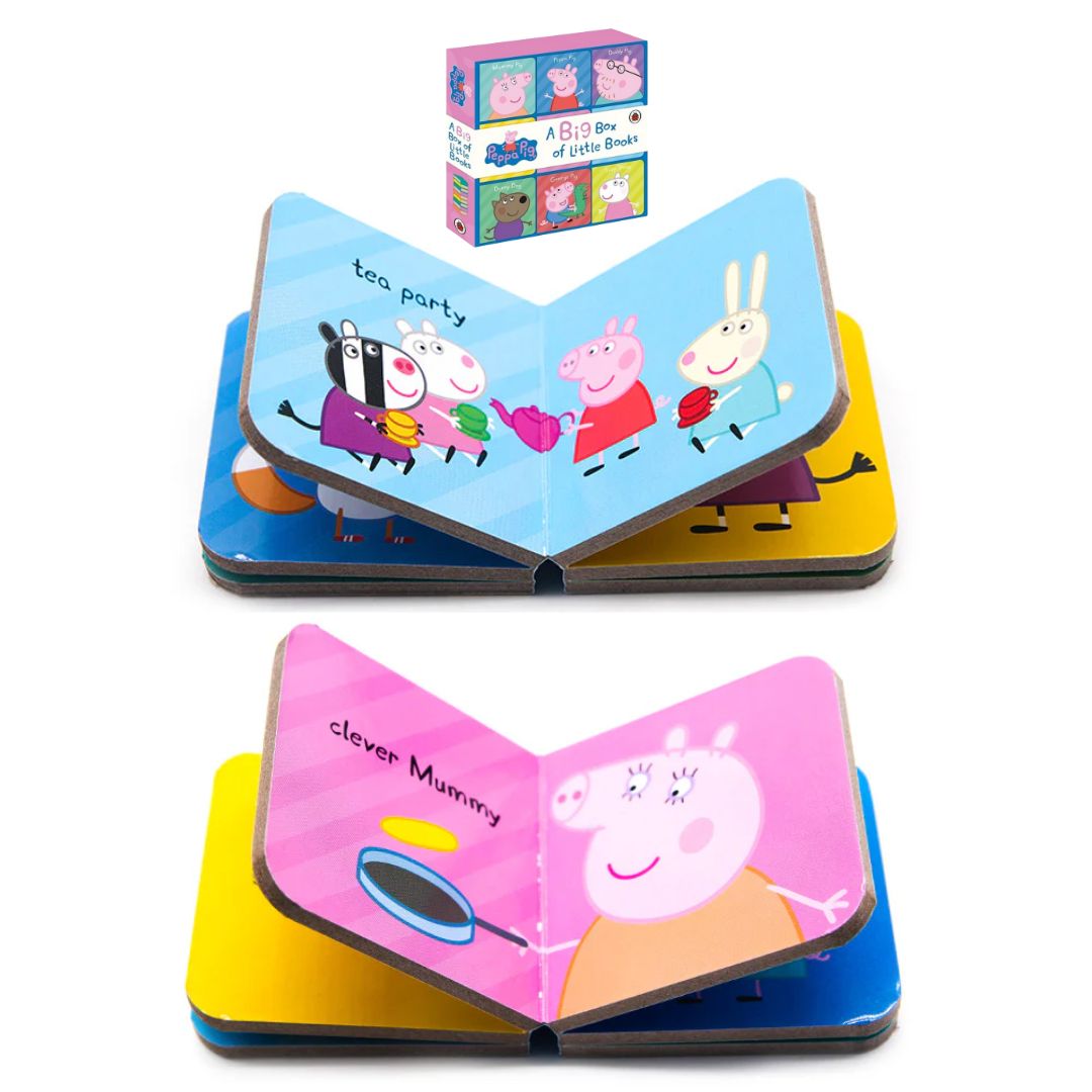 Peppa Pig: A Big Box of Little Books box set (9 MINI board books) BOX with SLIGHT DENTS