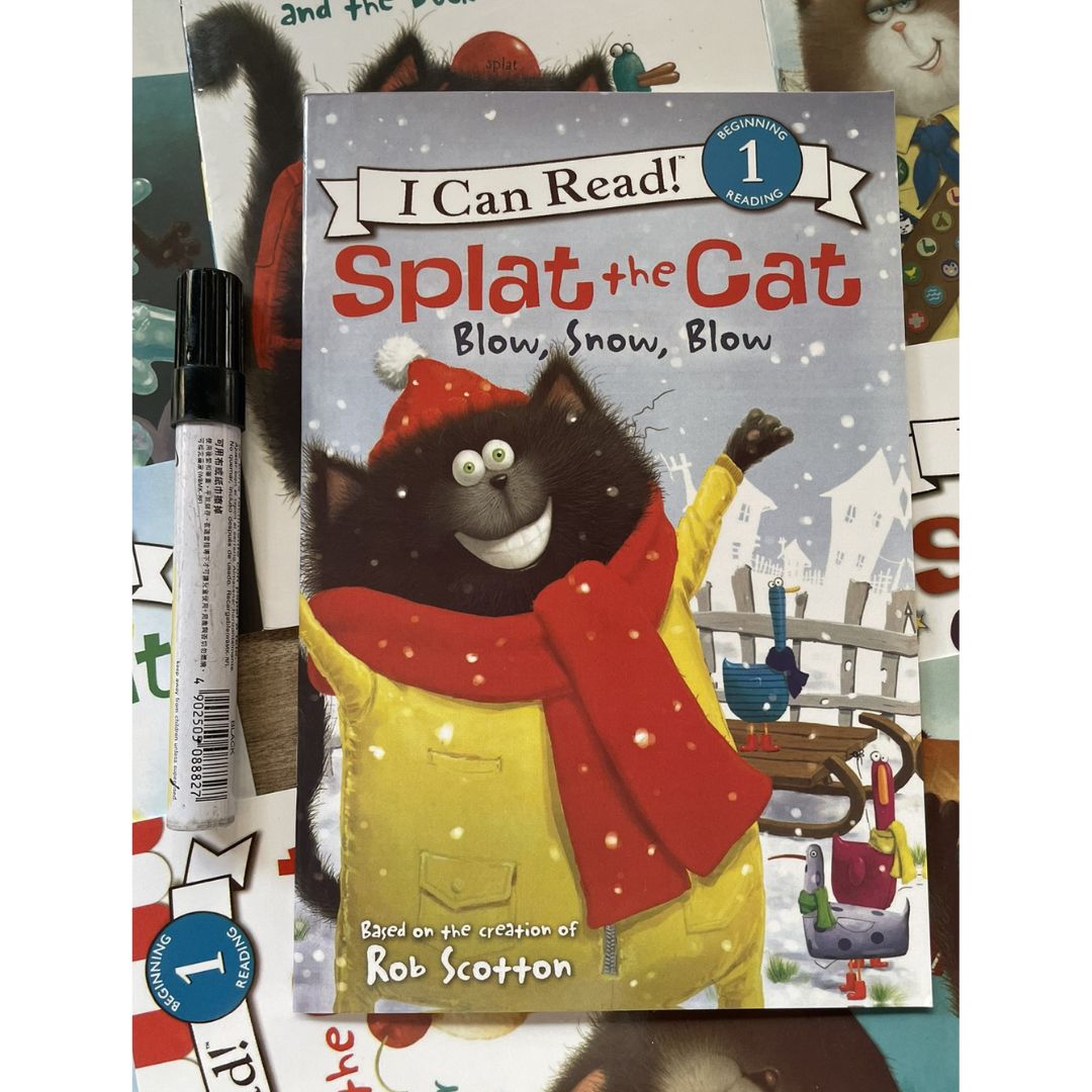 Splat The Cat I CAN READ Collection Box Set (no cd) 20 books, brand new softcover - BOX with DENTS