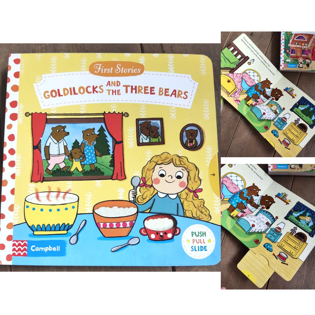 CAMPBELL First Stories Board book Fairy Tales (singles) INTERACTIVE BOARD BOOKS (Little Red Riding Hood, Rapunzel, Three Little Pigs, etc)