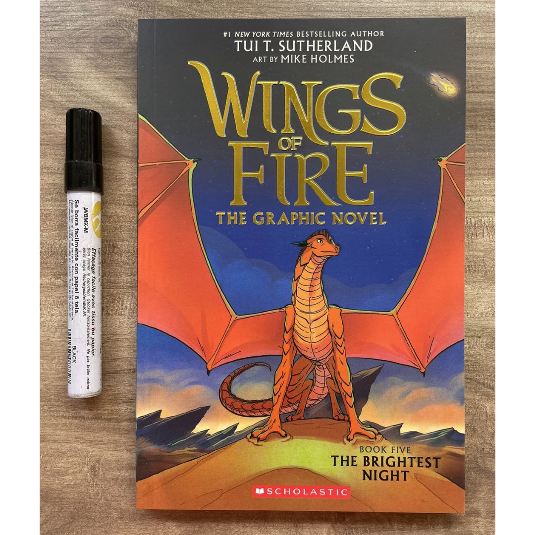 Wings of Fire Graphic Novels (5 books) (Book #1 - #5) brand new softcover, no box, with SLIGHT FOLDS on book cover