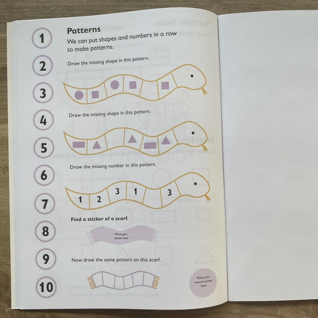 First Time Learning Preschool (for Age 3+) - EARLY MATHS (brand new softcover)