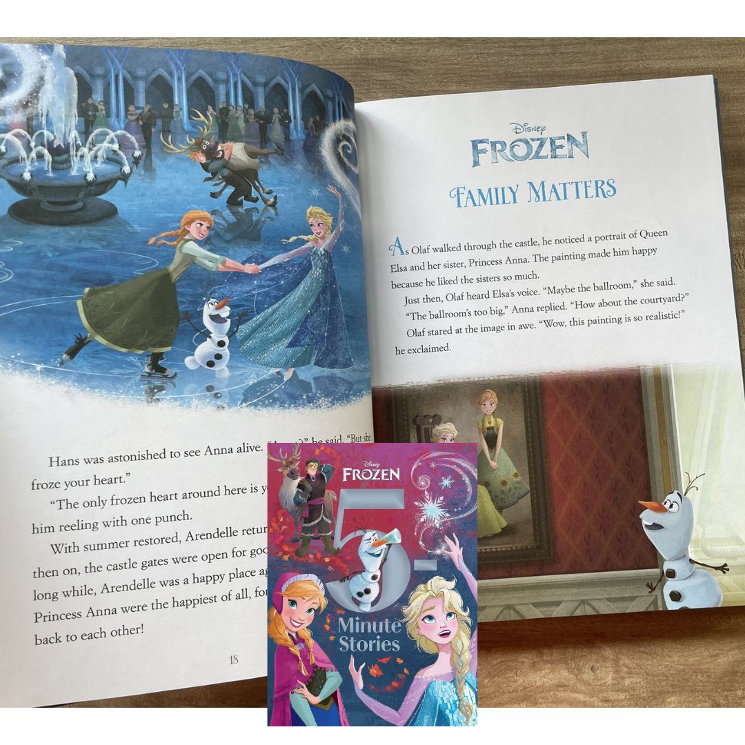 Disney Frozen 5-Minute Stories (USED book, padded hardcover, with slight dents on book cover)