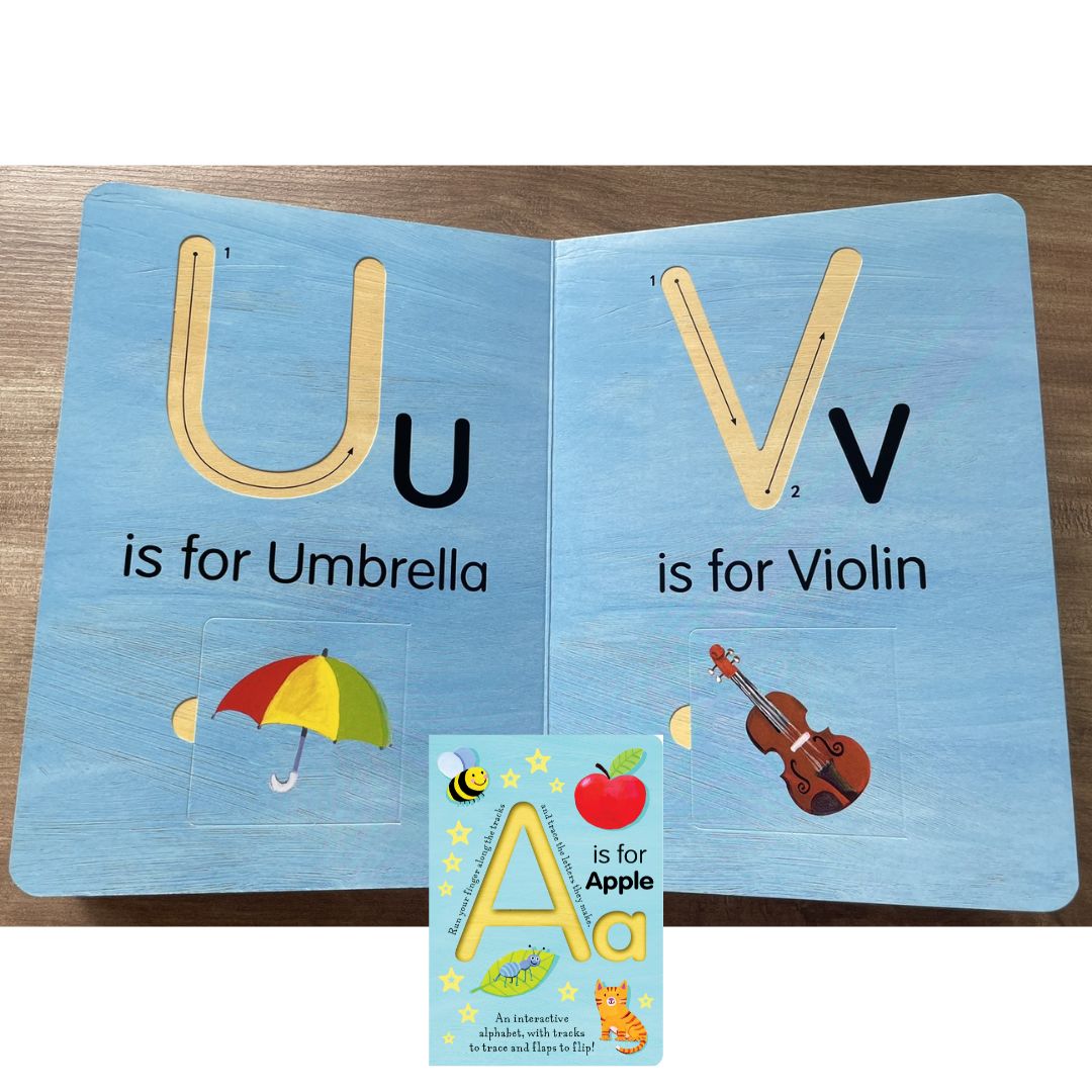 A is for Apple (Smart Kids Trace-And-Flip) Board book – Lift the flap (slight dents on book cover)