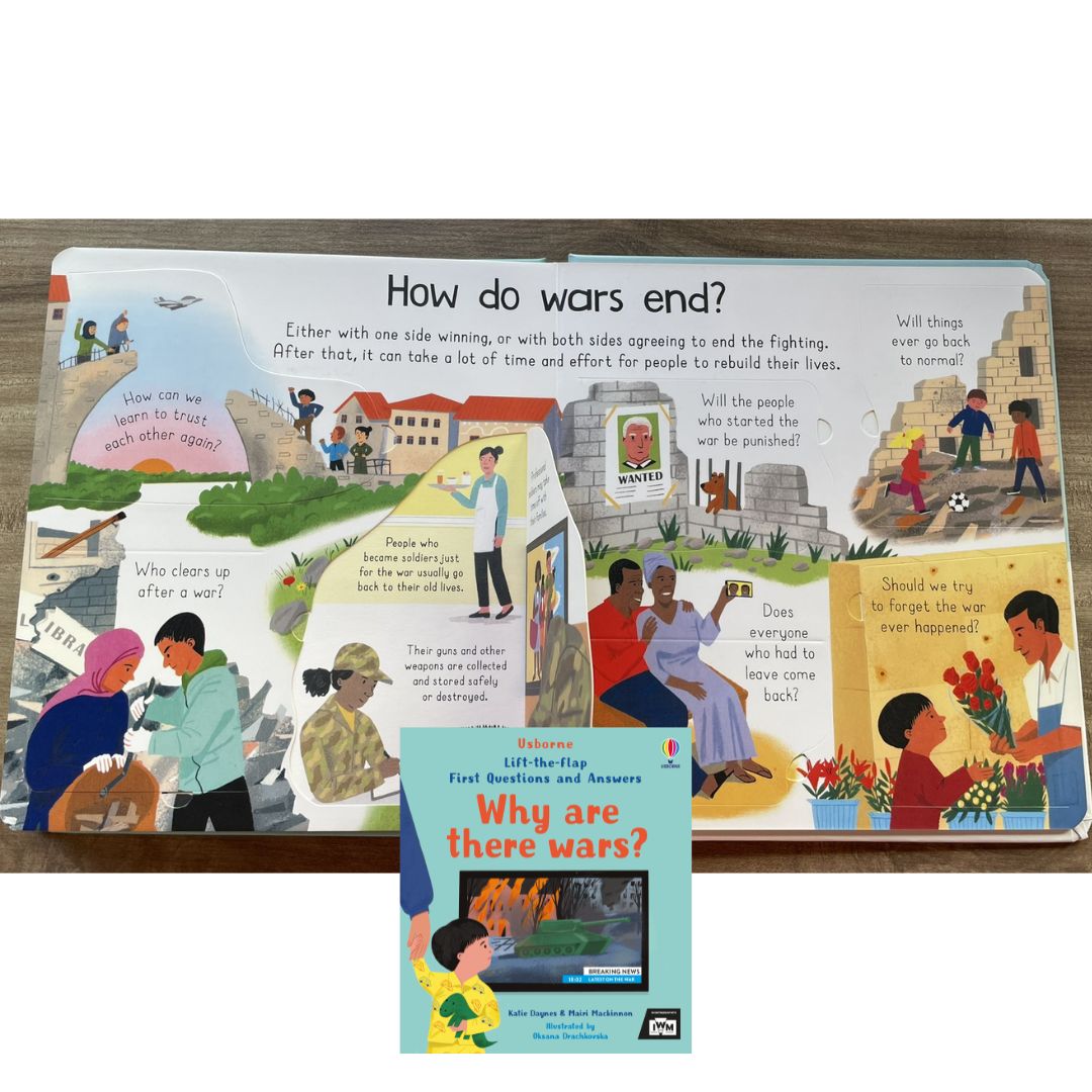 Usborne Lift-the-flap FIRST Questions and Answers (SINGLES, Board Book) How Do Flowers Grow / What is a Virus / What's It Like in Space / Why are there Wars / Why Do We Need Bees / Why Do We Need Trees / Why is it Dark at Night