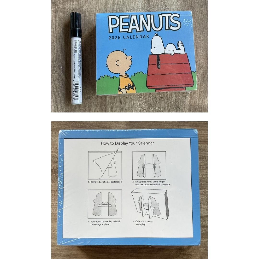 2026 Snoopy Daily Desk Calendar | One Page Per Day | 365 Pages | Tear-Off Comic Calendar | Desktop Display (brand new)