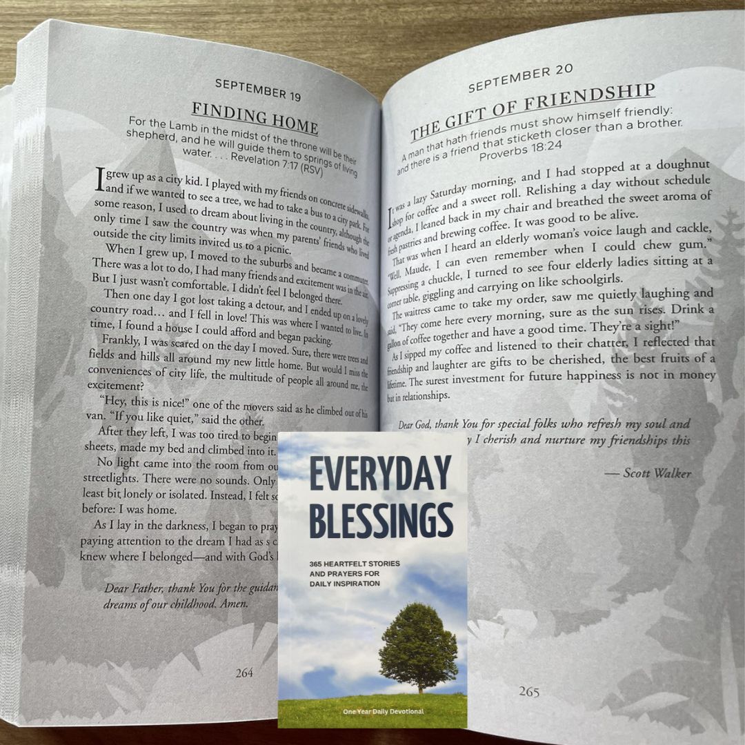 EVERYDAY BLESSINGS: 365 Heartfelt Stories and Prayers for Daily Inspiration (brand new Softcover) - with SLIGHT FOLDS on book cover