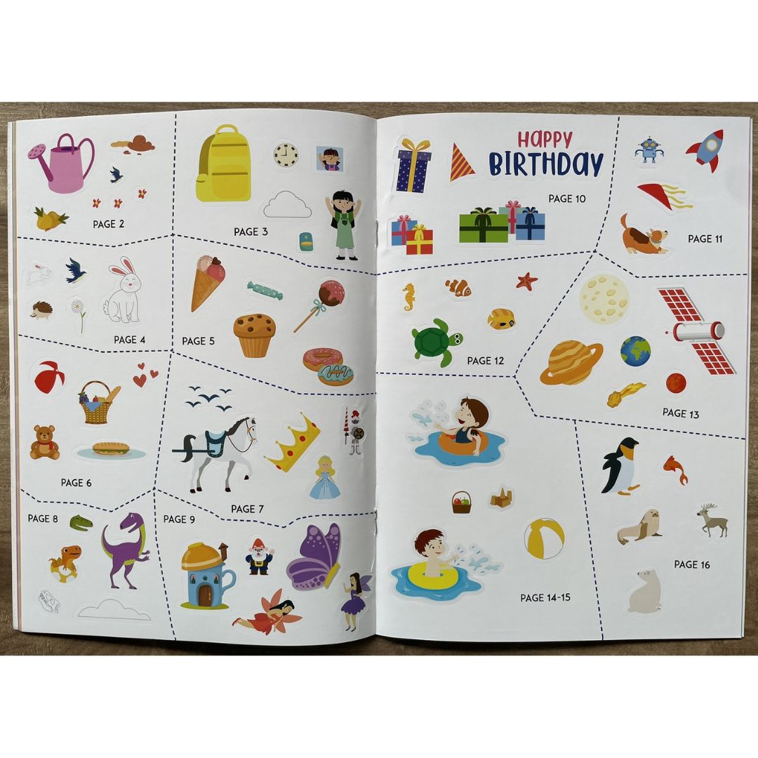 Smart Kids Sticker and Activity Book - SPOT THE DIFFERENCE (brand new softcover)